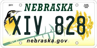 NE license plate XIV828