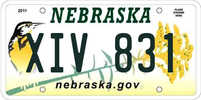 NE license plate XIV831