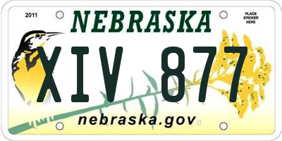 NE license plate XIV877