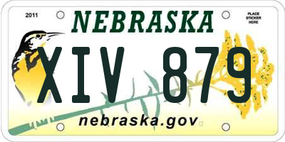 NE license plate XIV879