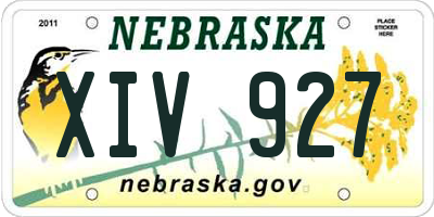 NE license plate XIV927