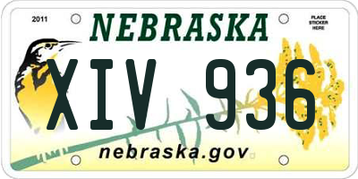 NE license plate XIV936