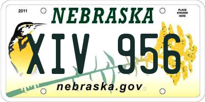 NE license plate XIV956