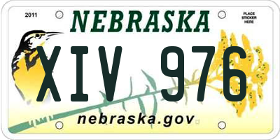 NE license plate XIV976