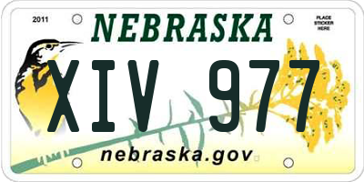 NE license plate XIV977