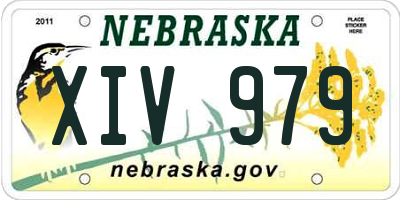 NE license plate XIV979
