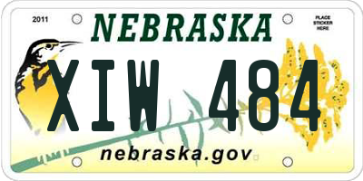 NE license plate XIW484