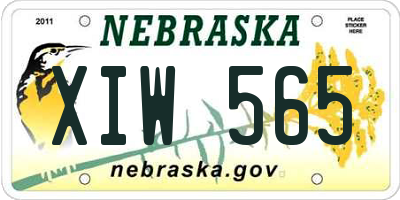 NE license plate XIW565