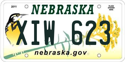 NE license plate XIW623