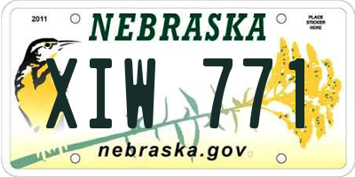 NE license plate XIW771