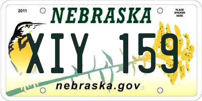 NE license plate XIY159