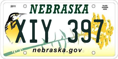 NE license plate XIY397