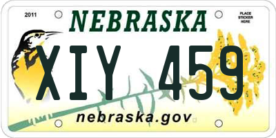 NE license plate XIY459