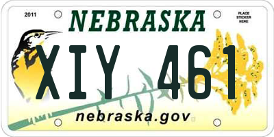 NE license plate XIY461