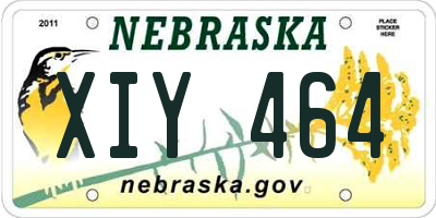 NE license plate XIY464