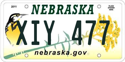 NE license plate XIY477