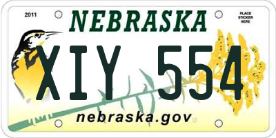 NE license plate XIY554