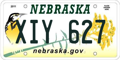 NE license plate XIY627