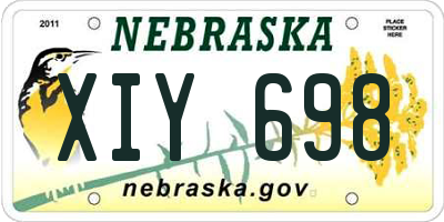 NE license plate XIY698