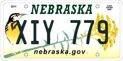NE license plate XIY779