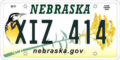 NE license plate XIZ414