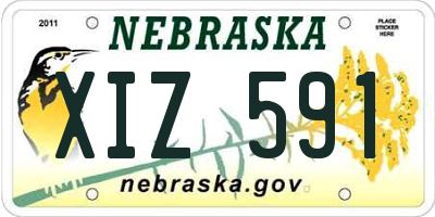 NE license plate XIZ591