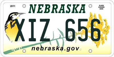 NE license plate XIZ656