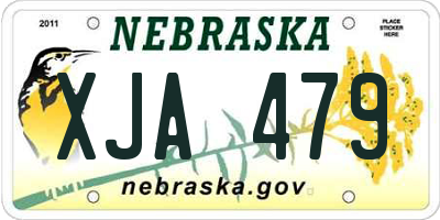 NE license plate XJA479