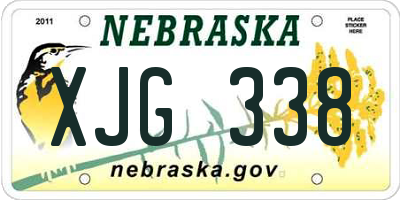 NE license plate XJG338