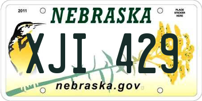 NE license plate XJI429