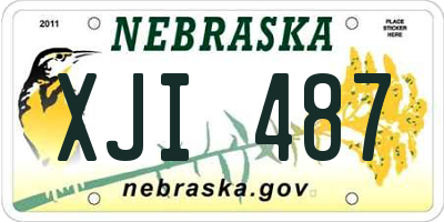 NE license plate XJI487