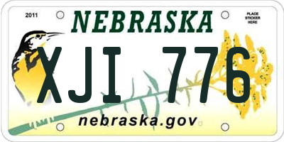 NE license plate XJI776