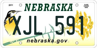 NE license plate XJL591