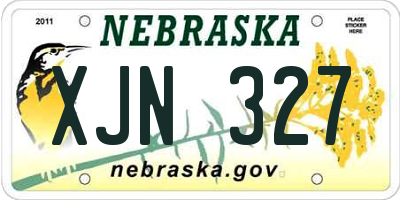 NE license plate XJN327