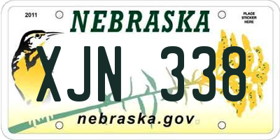 NE license plate XJN338