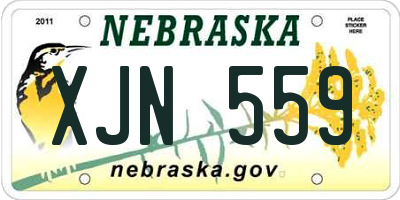 NE license plate XJN559