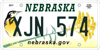 NE license plate XJN574