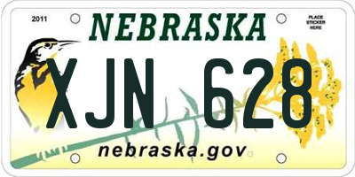NE license plate XJN628