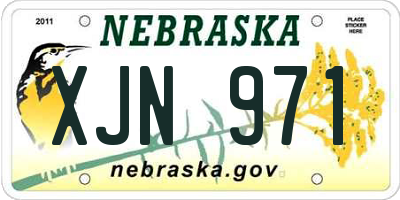 NE license plate XJN971