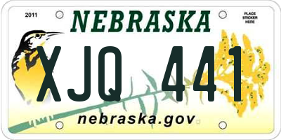 NE license plate XJQ441