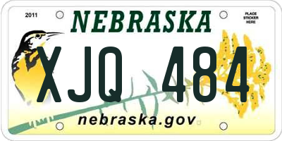 NE license plate XJQ484