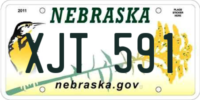 NE license plate XJT591