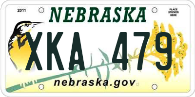 NE license plate XKA479