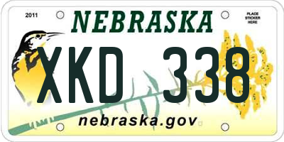 NE license plate XKD338