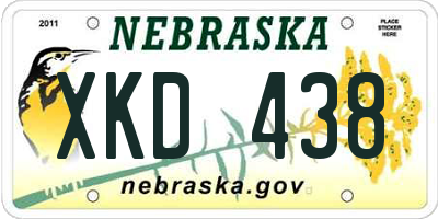 NE license plate XKD438