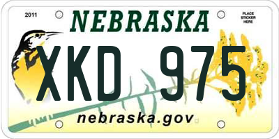 NE license plate XKD975