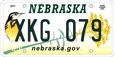 NE license plate XKG079
