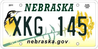 NE license plate XKG145