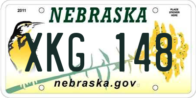 NE license plate XKG148