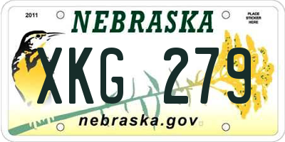 NE license plate XKG279